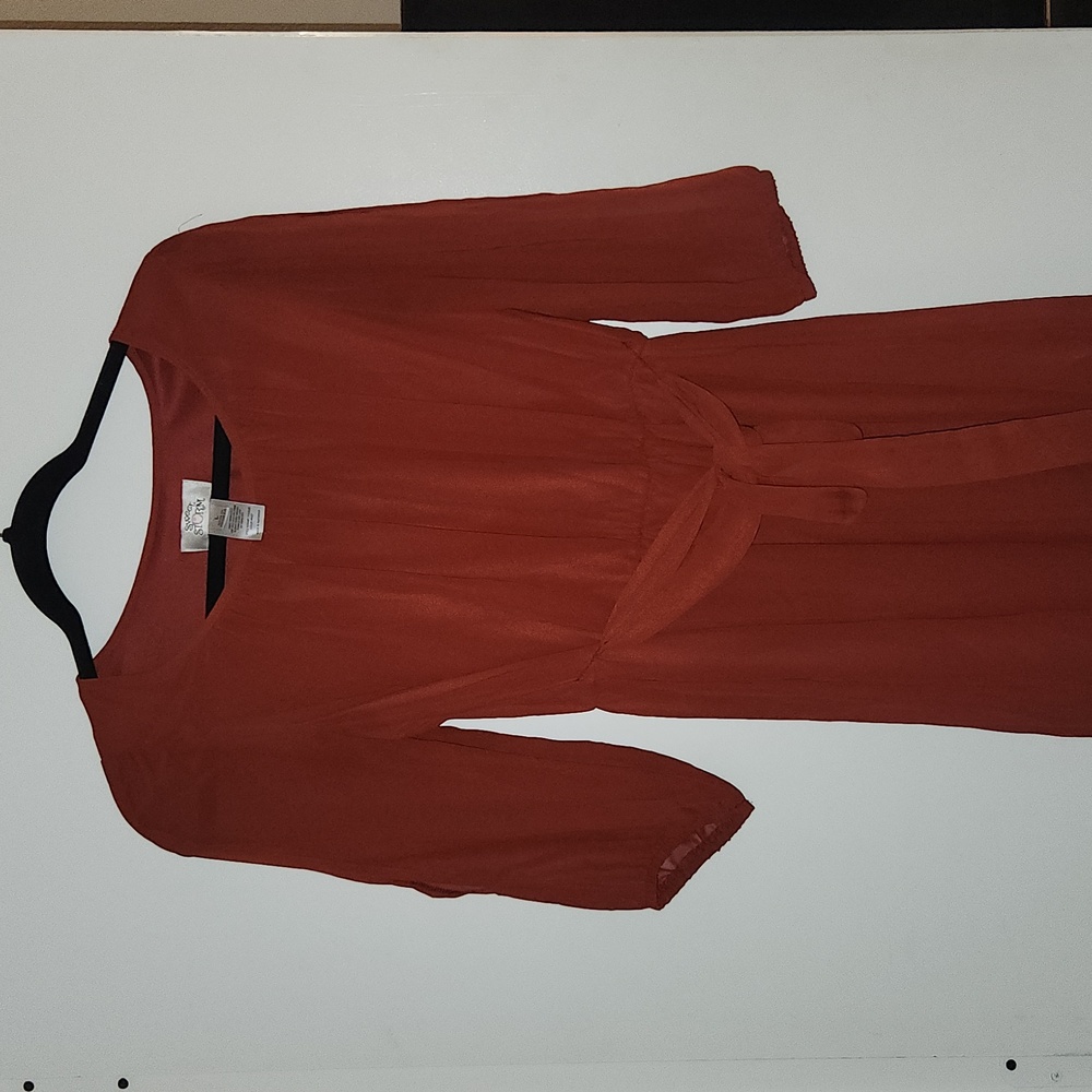 Burnt orange dress